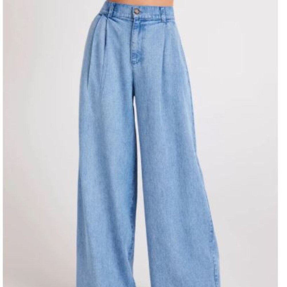 Bella Dahl Greta Pleated Wide Leg Trouser